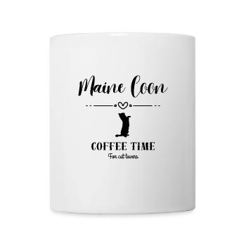 Maine Coon - Coffee time - Mug blanc - blanc - Devant