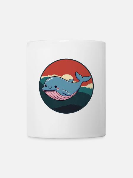 Wal Meerestiere Meeresleben - Tasse - Weiß