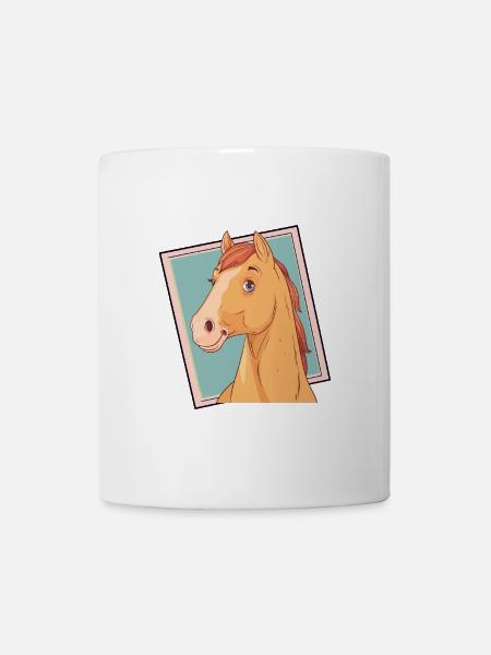 Pferde Ponyhof Ross - Tasse - Weiß