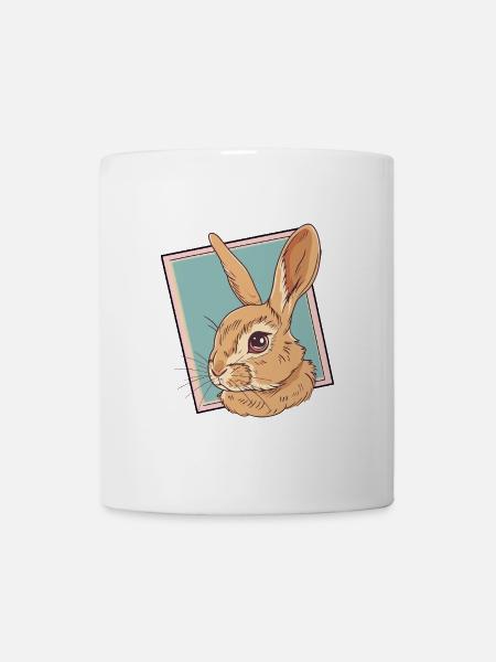 Hase Ostern - Tasse - Weiß