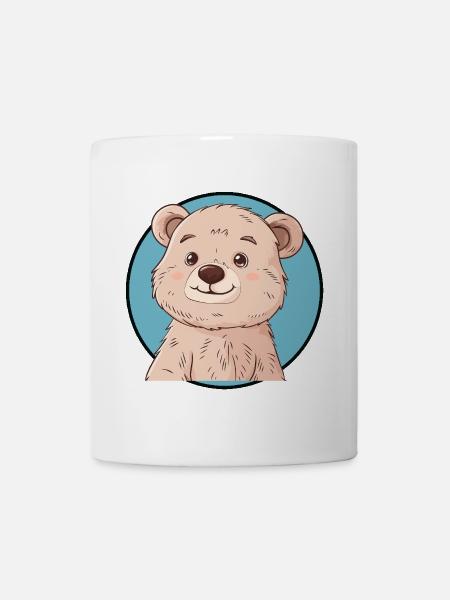 Baer Braunbär Waldbewohner - Tasse - Weiß
