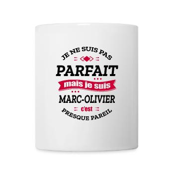 MARC-OLIVIER PARFAIT - PRENOM MARC-OLIVIER - Mug blanc - blanc - Devant