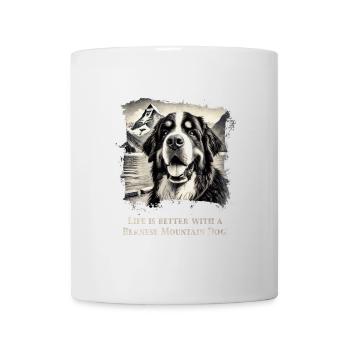 Bernese mountain dog - Mug - white - Front
