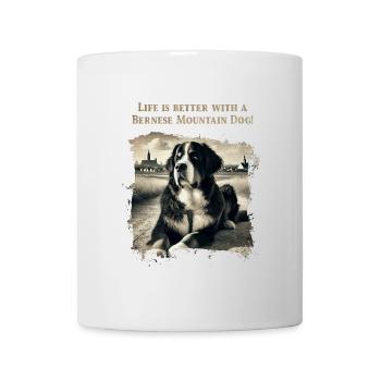 Bernese mountain dog - Mug - white - Front