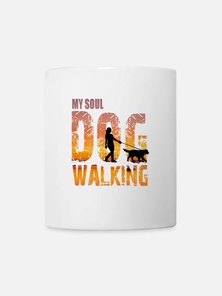 My Soul Dog - Gassigehen mit dem Hund - Tasse - Weiß