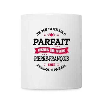 PIERRE-FRANÇOIS PARFAIT - PRENOM PIERRE-FRANÇOIS - Mug blanc - blanc - Devant