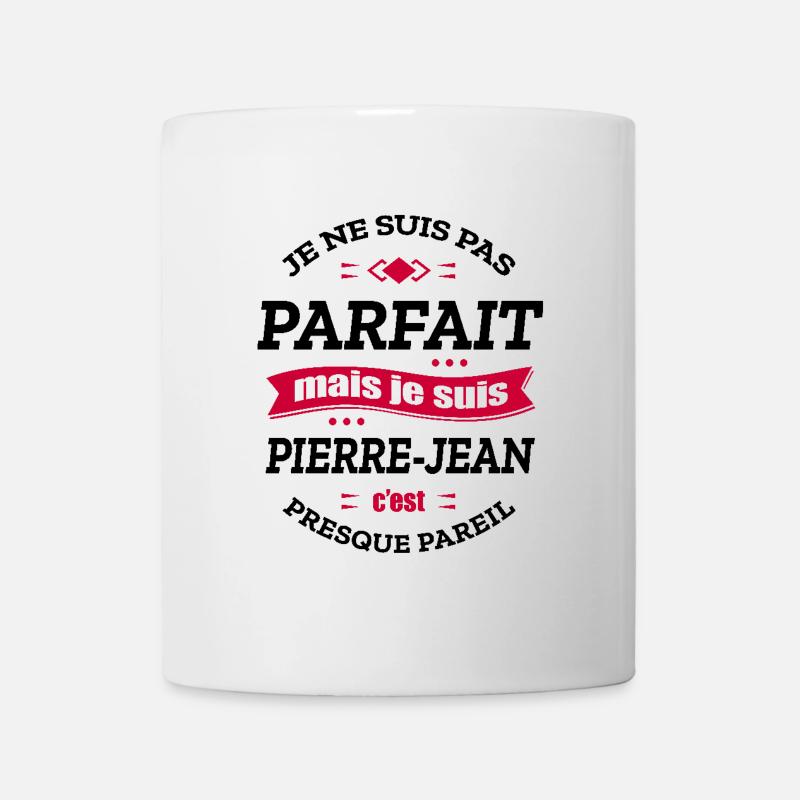 PIERRE-JEAN PARFAIT - PRENOM PIERRE-JEAN - Mug blanc - blanc