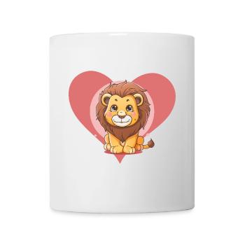 Loewe Lioness Lion Head - Mug - white - Front
