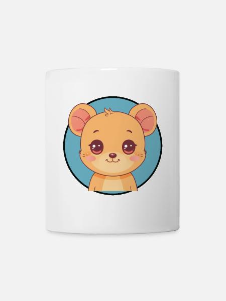 Maus Mäuse Käse - Tasse - Weiß