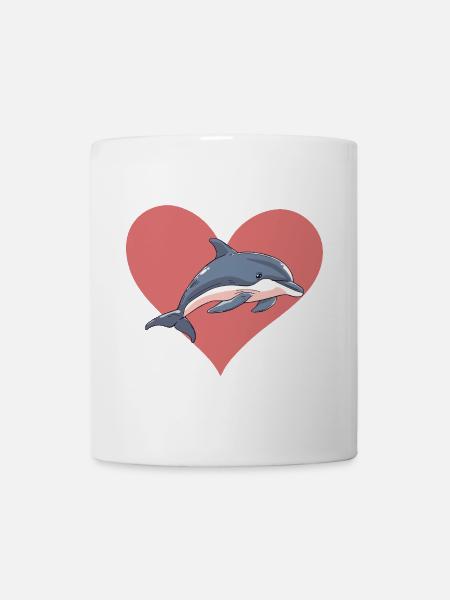 Delfin Meerestier Meerestiere - Tasse - Weiß