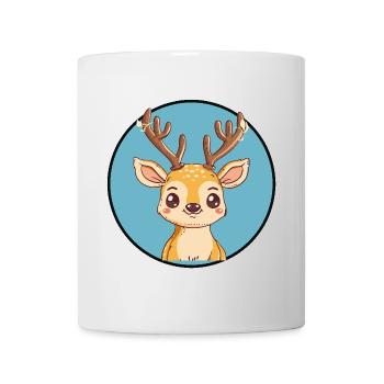 Hirschgeweih Elch Hirschjagd - Tasse - Weiß - Vorne