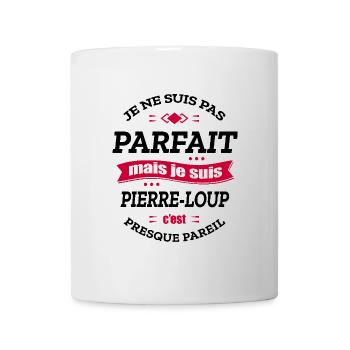 PIERRE-LOUP PARFAIT - PRENOM PIERRE-LOUP - Mug blanc - blanc - Devant