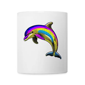 Delfin - Tasse - Weiß - Vorne