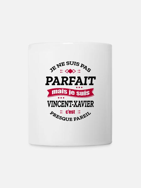 VINCENT-XAVIER PARFAIT - PRENOM VINCENT-XAVIER - Mug blanc - blanc