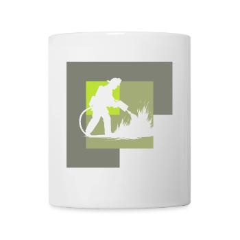 Fire Brigade Volunteer Blue Light - Mug - white - Front