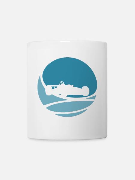 Autorennen Flitzer - Tasse - Weiß