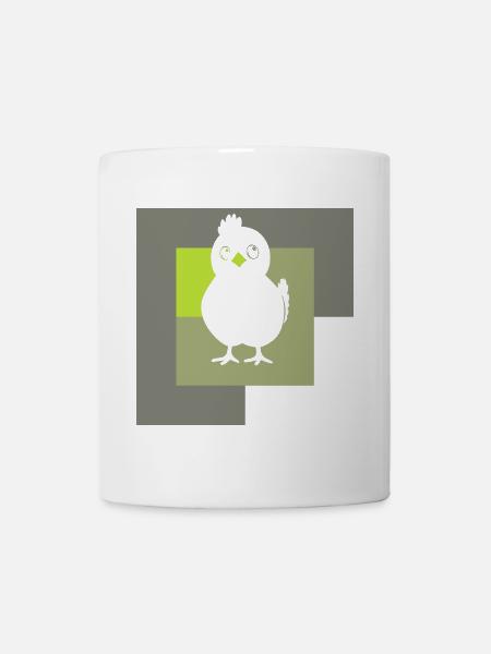 Hühnerstall Hühnchen - Tasse - Weiß