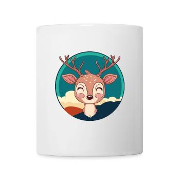 Hirsch Hirschgeweih Waldbewohner - Tasse - Weiß - Vorne