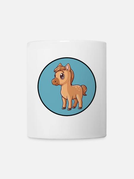 Pferd Hufe - Tasse - Weiß