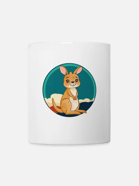 Kaenguru Kangaroo Outback - Tasse - Weiß