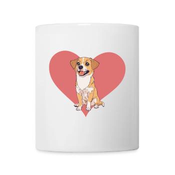 Chien Chiens Teckel - Mug blanc - blanc - Devant
