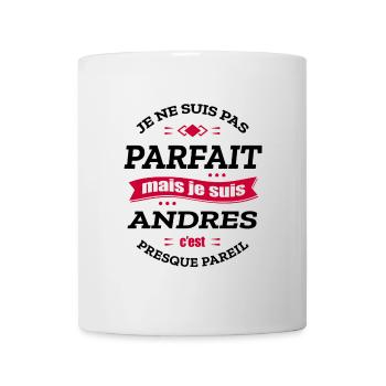 ANDRES PARFAIT - PRENOM ANDRES - Mug blanc - blanc - Devant