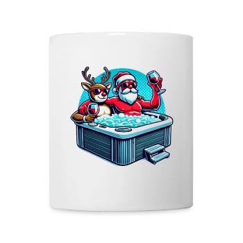 Santa Rudolph Hot Tub Cheers - Mug - white - Front