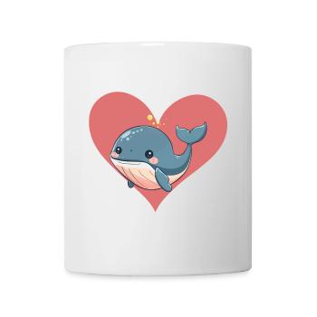 Whale Sea Creatures Fin - Mug - white - Front
