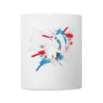 Volleyball Drawing - Mug - white - Front