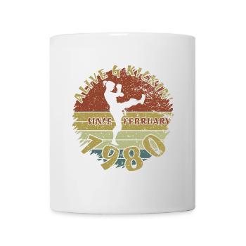 45. Geburtstag Alive and kickin since 02/1980 - Mug - white - Front