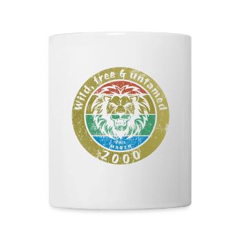 25th Birthday Wild, free & untamed since 03/2000 - Mug - white - Front