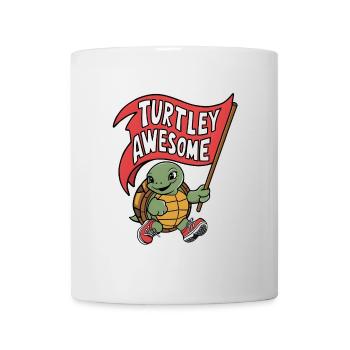 Turtley Awesome Flag Turtle - Mug - white - Front