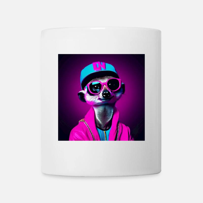 Erdmännchen, Erdmännchen Humor, lustiges Erdmännchen - Tasse - Weiß
