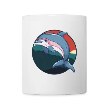 Dolphin Sea Sea Animal - Mug - white - Front