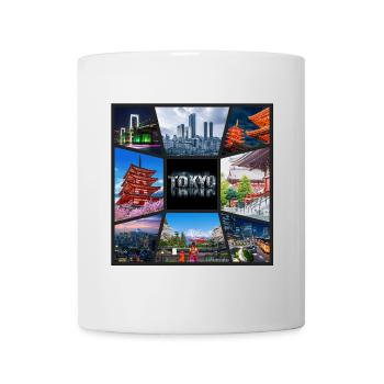 Tokyo Japan Asia Collage Skyline City Metropolis - Mug - white - Front