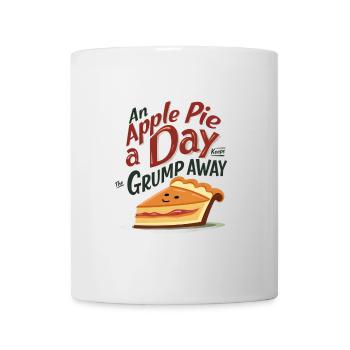 An Apple Pie a Day Keeps the Grump Away - Tasse - Weiß - Vorne