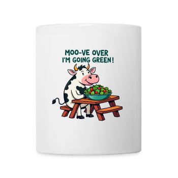 Moo-ve fini, je me mets au vert ! - Mug blanc - blanc - Devant