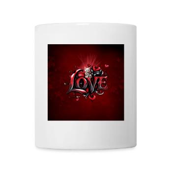 Whispers of the Heart: The Magic of Love and Kitten - Mug - white - Front