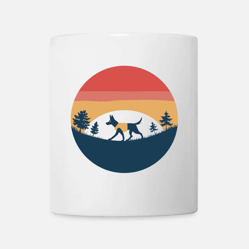 Chien Randonneur - Mug blanc - blanc