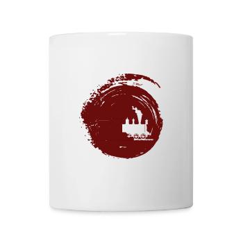 Steam locomotive Model railway Railway - Mug - white - Front