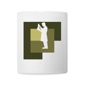 Molécule de chimie chimiste - Mug blanc - blanc - Devant
