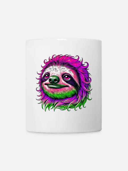 Faultier - Tasse - Weiß