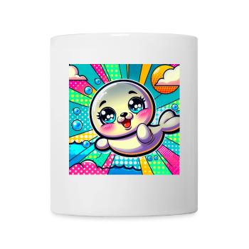 Sceau coloré - Mug blanc - blanc - Devant
