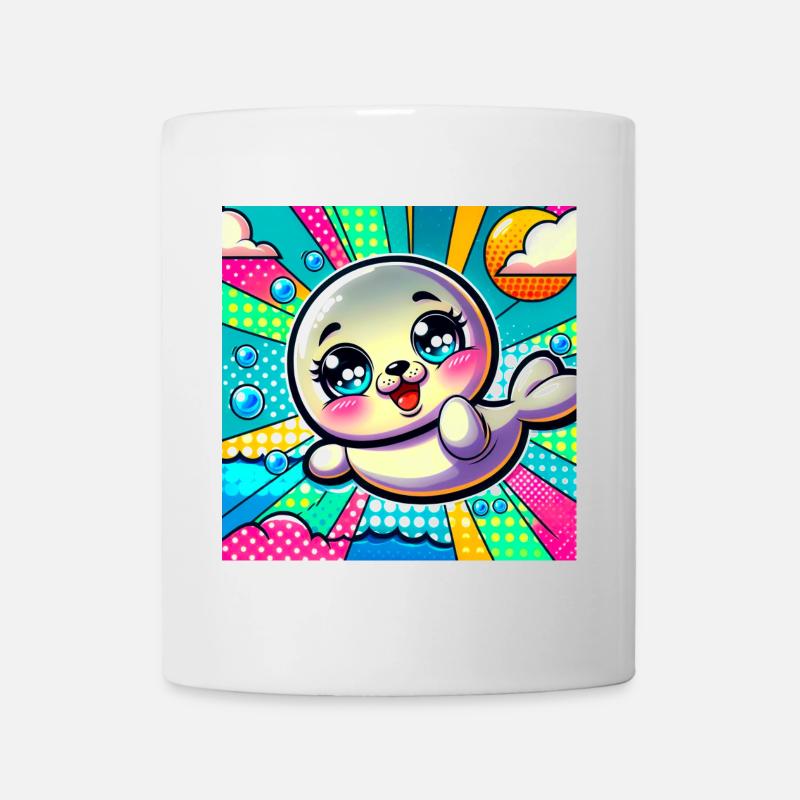 Sceau coloré - Mug blanc - blanc