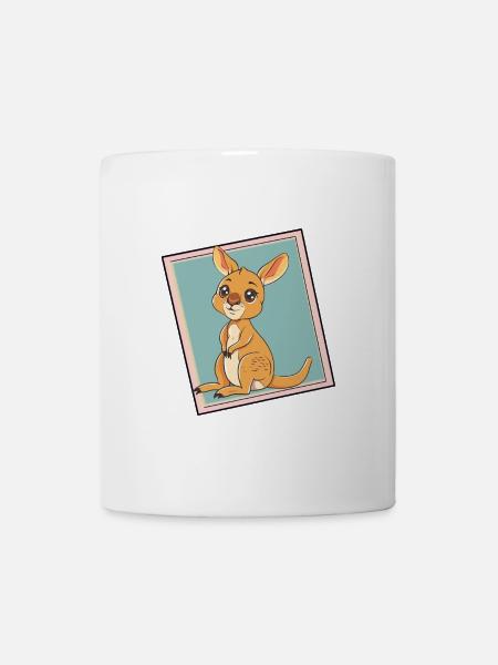 Kaenguru Aussie - Tasse - Weiß