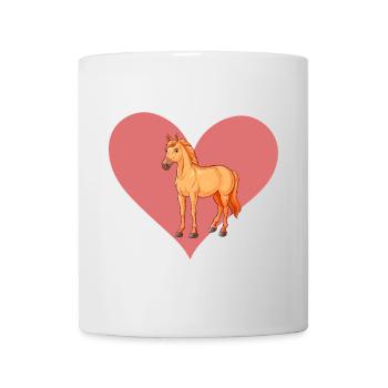 Pferd Pferde Reiter - Tasse - Weiß - Vorne