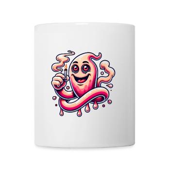 Drôle Stoner Ghost Cartoon Design - Mug blanc - blanc - Devant