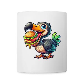 Skurriler Dodo Burger Cheeseburger Fastfood - Tasse - Weiß - Vorne