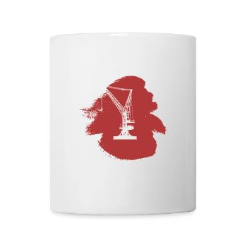 Grue Maison Construction Conducteur de grue - Mug blanc - blanc - Devant