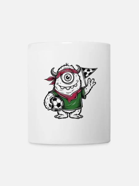 3 MonsterFussball - Tasse - Weiß